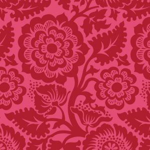 Joel Dewberry Heirloom Fabric - Blockade Blossom - Crimson