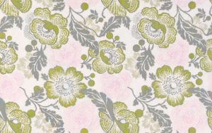 Amy Butler Midwest Modern Fabric - Fresh Poppies - Linen