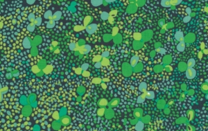 Brandon Mably Clover Dots Fabric - Green
