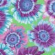 Philip Jacobs Painted Daisies - Pink Fabric photo