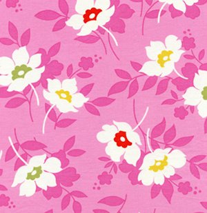 Heather Bailey Nicey Jane Fabric - Swing Toss - Pink