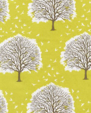Joel Dewberry Modern Meadow Fabric - Majestic Oak - Sunglow