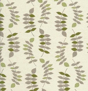 Valori Wells Jenaveve Linen Fabric - Leaves - Sage