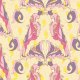 Tina Givens Pernilla's Journey - Royal Parrot - Lemon Creme Fabric photo