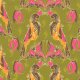 Tina Givens Pernilla's Journey - Royal Parrot - Olive Fabric photo