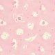 David Walker Baby Talk - Animal Toss - Pink Fabric photo