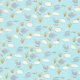 David Walker Baby Talk - Froggies - Blue Fabric photo
