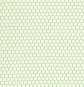 David Walker Baby Talk Fabric - Polka Dots - Green