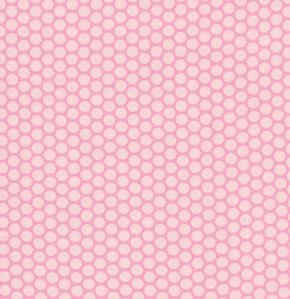 David Walker Baby Talk Fabric - Polka Dots - Pink