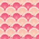 Tula Pink Prince Charming - Snail Scallop - Coral