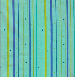 Valori Wells Wrenly Fabric - Boho Stripe - Cerulan