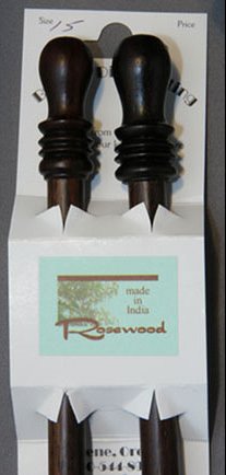 Bryspun Rosewood Single Point Needles - US 13-14" Needles