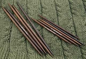 Bryspun Rosewood Double Point Needles - US 4-7" Needles