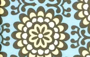 Amy Butler Lotus Fabric - Wall Flower - Sky