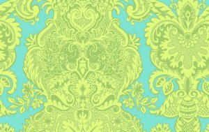 Amy Butler Love Fabric - Sandlewood - Turquoise