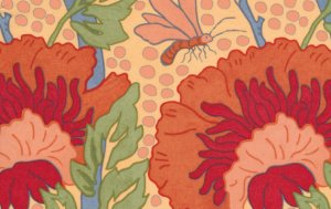 Melissa White Fairlyte Garden Fabric - Medusa Tree - Nostalgic