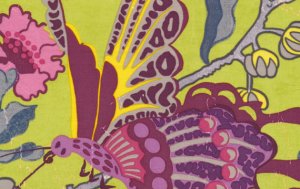 Melissa White Fairlyte Garden Fabric - Butterfly Carnival - Vibrant