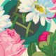 Martha Negley Flower Garden - Bunches - Pink Fabric photo