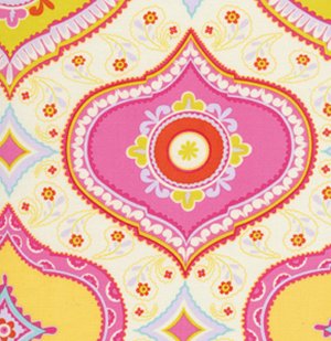 Dena Designs Kumari Garden Fabric - Chandra - Red