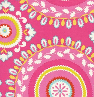Dena Designs Kumari Garden Fabric - Jeevan - Pink