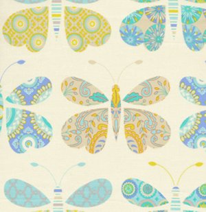 Dena Designs Kumari Garden Fabric - Sacha - Blue