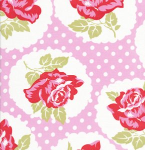 Tanya Whelan Delilah Fabric - Lulu Rose - Pink