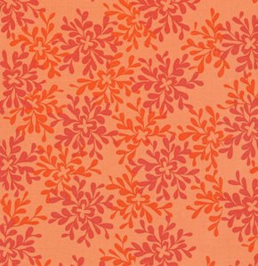 Valori Wells Nest Fabric - Leaves - Scarlet