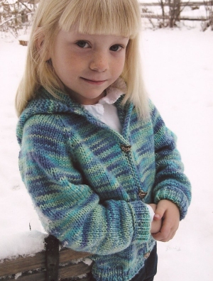 Knitting Pure and Simple Baby & Children Patterns - 0981 - Children's Neckdown Cardigan Pattern