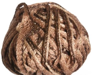 Knitting Fever Flounce Metallic Yarn - 05 Gold, Brown, Black w/Gold