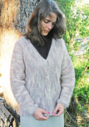 Knitting Pure and Simple Women's Cardigan Patterns - 0202 - Women's Side to Side Cardigan Pattern