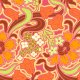 Amy Butler Soul Blossoms - Disco Flower - Tangerine Fabric photo