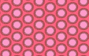 Amy Butler Soul Blossoms Fabric - Laurel Dots - Cherry