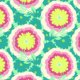 Amy Butler Organic Soul Blossoms Voile - Buttercups - Spearmint Fabric photo