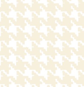 Freespirit Designer Essentials Print Fabric - Houndstooth - Egg Shell