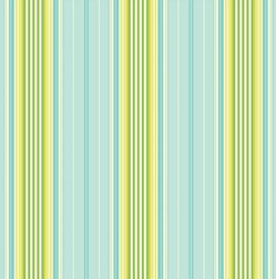 Heather Bailey Garden District Sateen Fabric - French Ribbon - Blue
