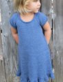 Knitting Pure and Simple Baby & Children Patterns - 0122 - Little Girls Top Down Dress Patterns photo