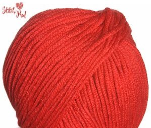 Crystal Palace Merino 5 Yarn - 1012 Crimson (Stitch Red)