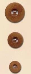 Blue Moon Button Art Corozo Intrigue Buttons - Ginger 25mm