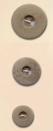 Blue Moon Button Art Corozo Intrigue Buttons - Grey 25mm