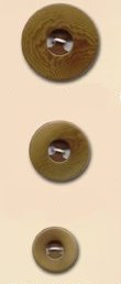 Blue Moon Button Art Corozo Intrigue Buttons - Brown 20mm