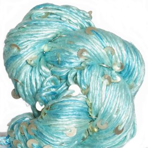 Knit Collage Stargazer Silk & Sequins Yarn - Blue Lagoon