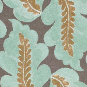 Victoria and Albert Garthwaite Fabric - Leaf - Neutral