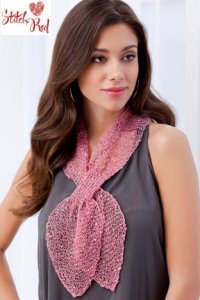 S. Charles Collezione Stitch Red Kit - Kathleen Scarf