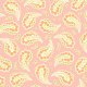 Heather Bailey Freshcut - Dotted Paisley - Peach Fabric photo