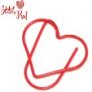Jimmy Beans Wool Stitch Red Accessories - Heart Paper Clips