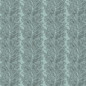 Parson Gray Curious Nature Fabric - Coral Reef - Darkwater