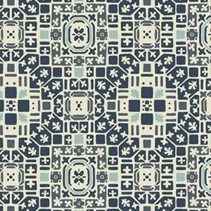 Parson Gray Curious Nature Fabric - French Qtr - Arctic