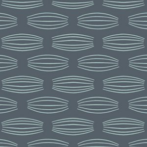 Parson Gray Curious Nature Fabric - Cocoons - Tin