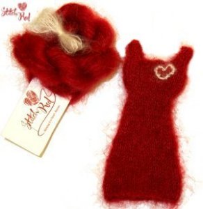 Jimmy Beans Wool Stitch Red - Mini Red Dress Kit - Pirouette