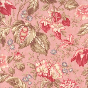 3 Sisters Papillon Fabric - Jacobean Floral - Blush (4073 14)